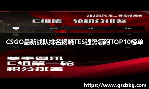 CSGO最新战队排名揭晓TES强势领跑TOP10榜单